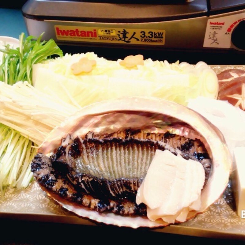 アワビのしゃぶしゃぶ(あわびや)