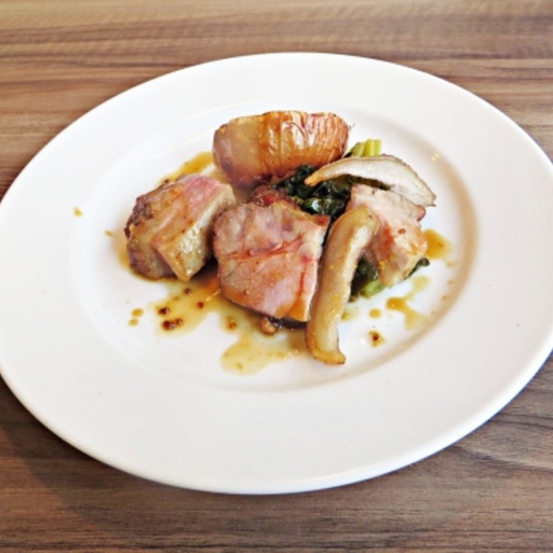 本日のランチ・豚肩肉ロースト(ALLONS-Y!)