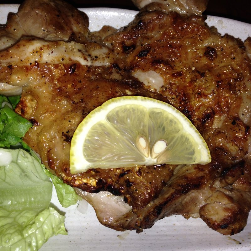 地鶏の一枚焼き(鳥一代 新橋店)