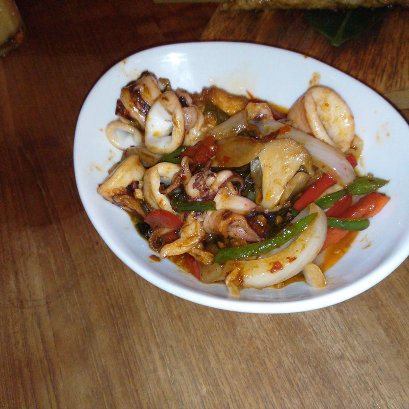 イカのチリバジル炒め(モンスーンカフェ 舞浜イクスピアリ （Monsoon Cafe）)