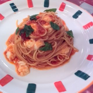 トマトとバジル、モッツァレラチーズのスパゲッティ(元祖 にんにくや FKDインターパーク店 )