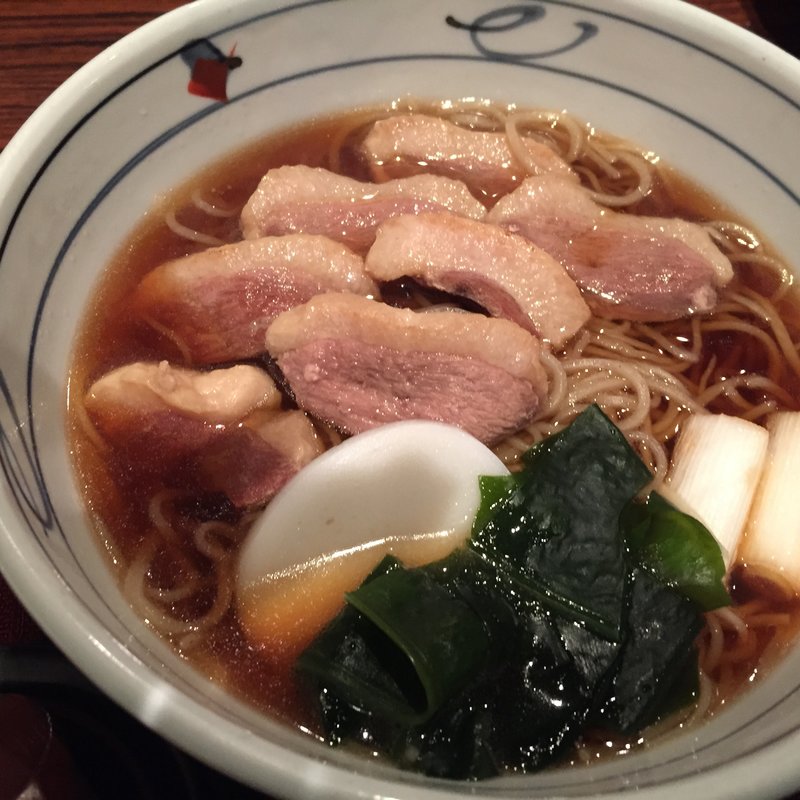 鴨南そば(手打蕎麦　加寿屋)