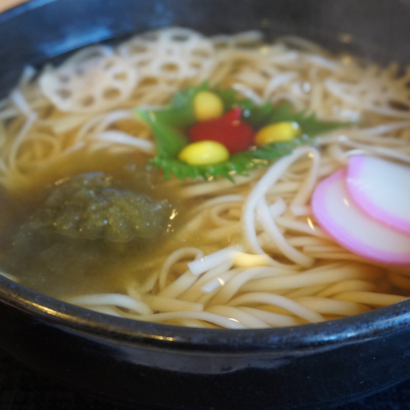 はす梅うどん(道の駅草津VegeCafe)