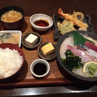 お造り和御膳(旬魚旬菜 遊遊 中之島フェスティバルプラザ)