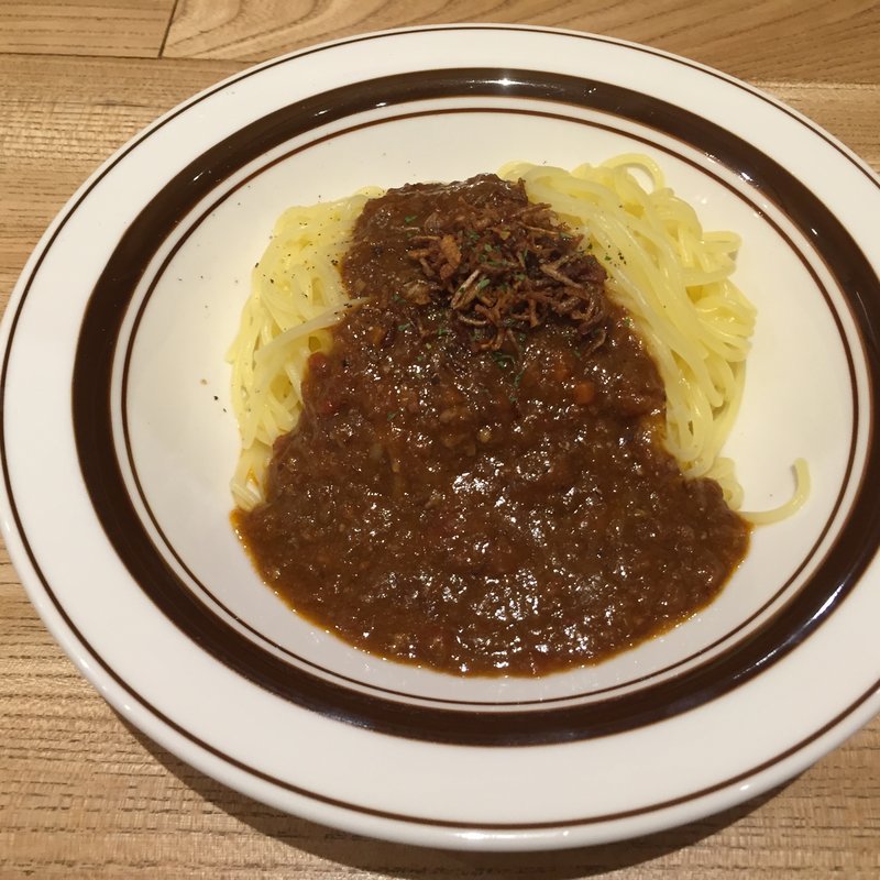 生パスタ　スパゲッティー2,0mm(自家製ミートソース ｐｏｔｔｏ 南船場店)