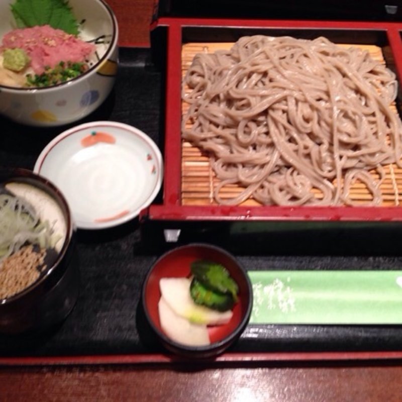 ネギトロせいろそば(笹陣 東急八王子店)