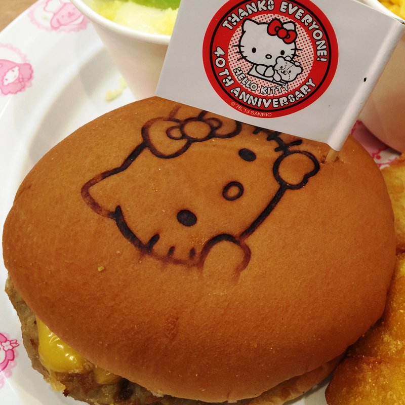 キティバーガーのわいわいプレート(キャラクターフードコート （【旧店名】グルメバザール）)