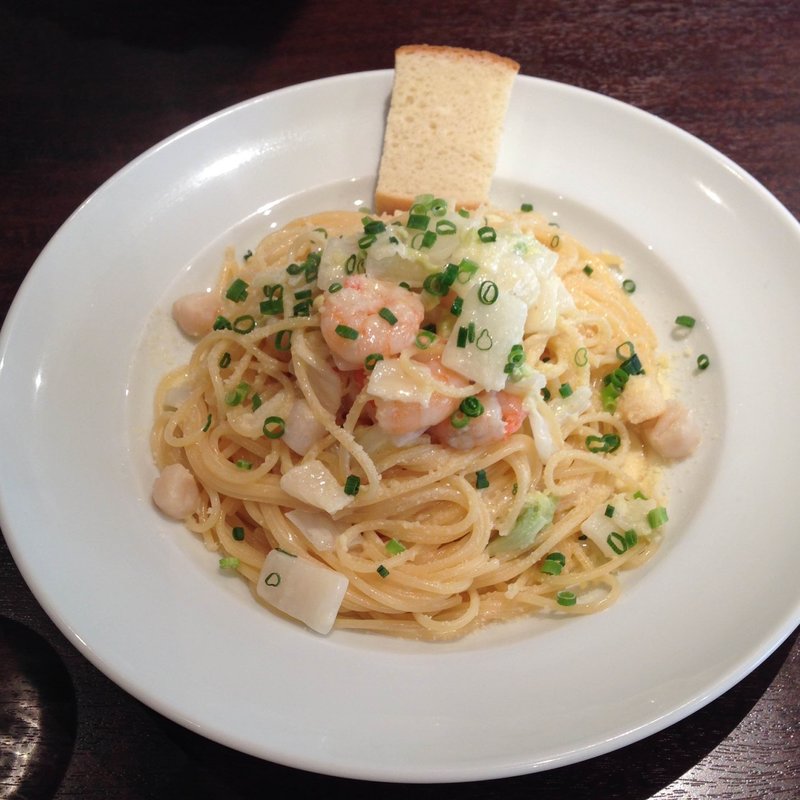 エビとかぶのクリームパスタ　ランチセット　(アイユート)