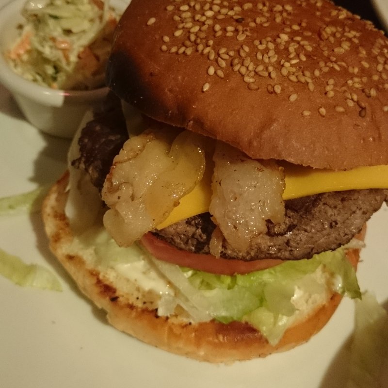 ベーコンチーズバーガー(アウトバックステーキハウス渋谷店)