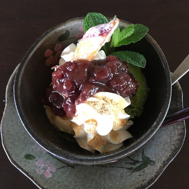 和風パフェ(そばカフェ ほどほど)