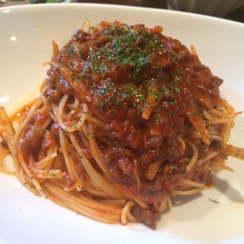 たっぷり挽き肉とごぼうのボロネーゼパスタ(pangaea（パンゲア）)