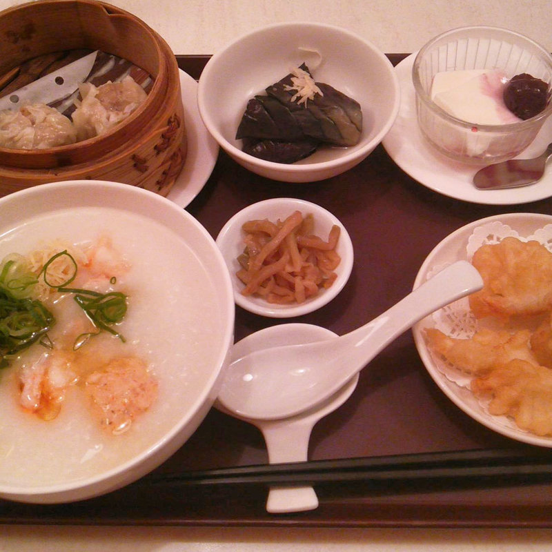 ハッピー粥セット(幸福粥店 阪急うめだ本店)