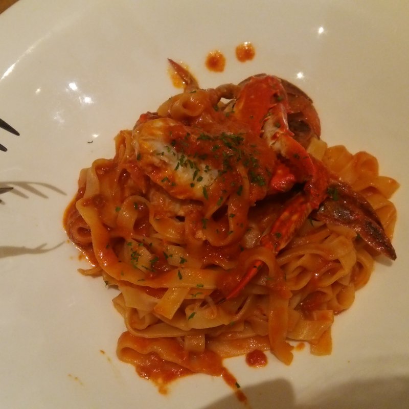 渡り蟹のトマトクリーム(アロマヴィータ イオンモール羽生店)