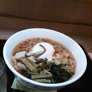 朝食蕎麦(いろり庵きらく 東京京葉)