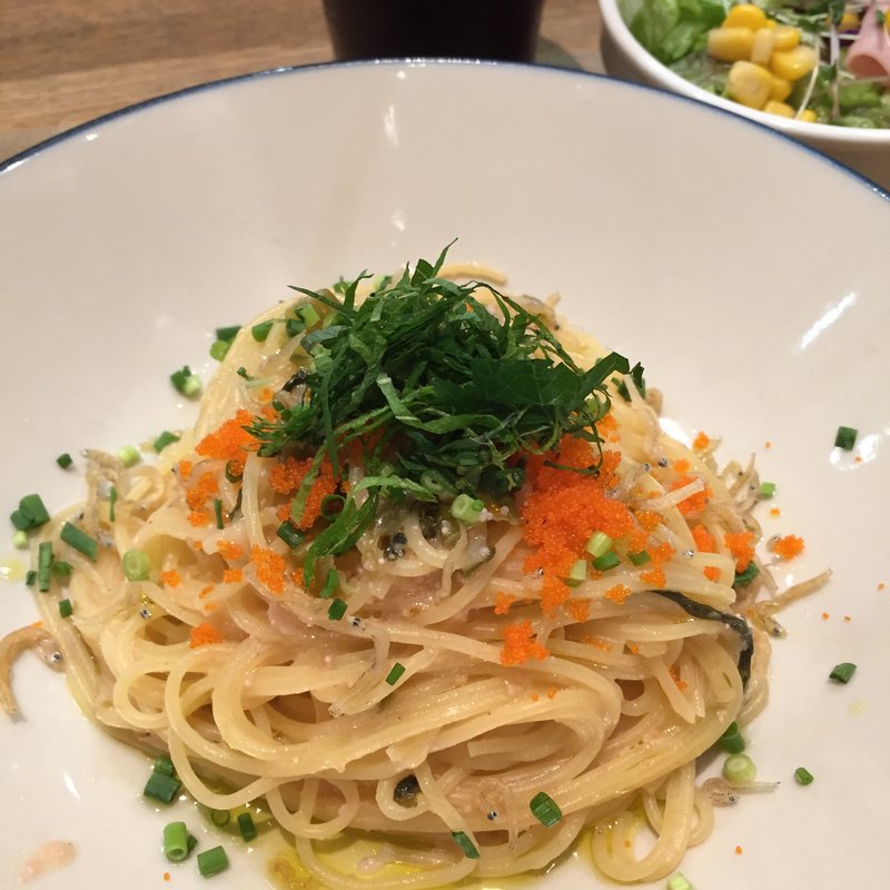じやこと高菜の明太子パスタ(WIRED CAFEルミネ大宮店)