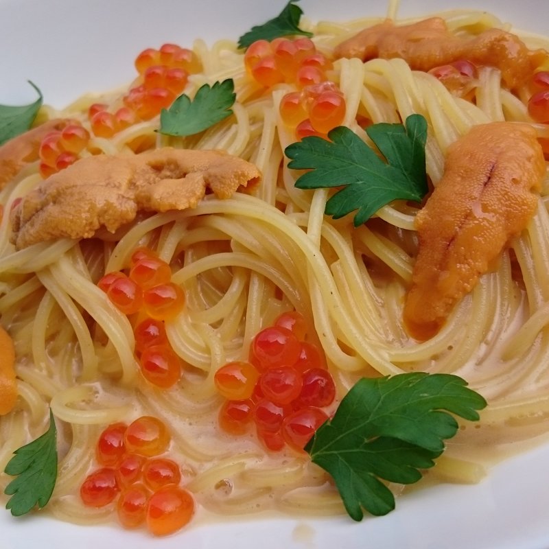 ウニとイクラのジュエリーパスタ(キャンドルガーデン ユイ)