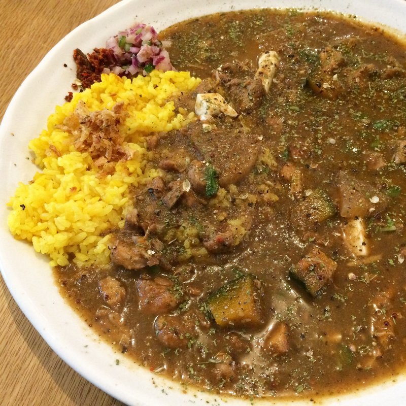 チキンカレー(FOLK old book store)