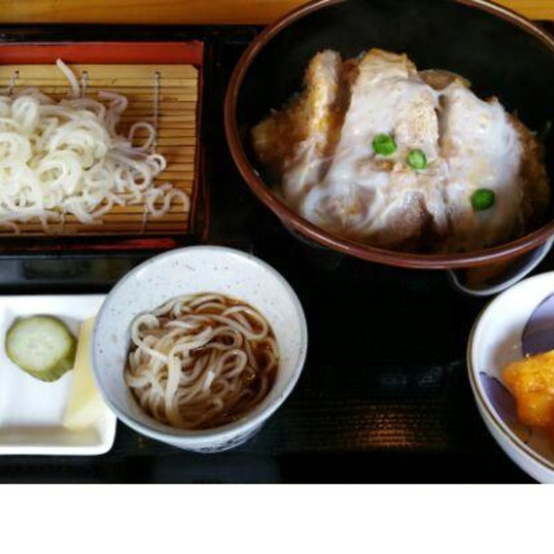 かつ丼セット定食(そば処　利川庵)