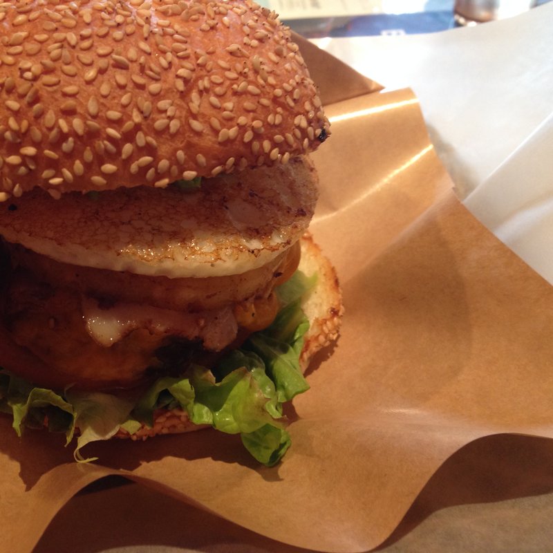 全部のせバーガー コーラ付(アオラニカフェ)