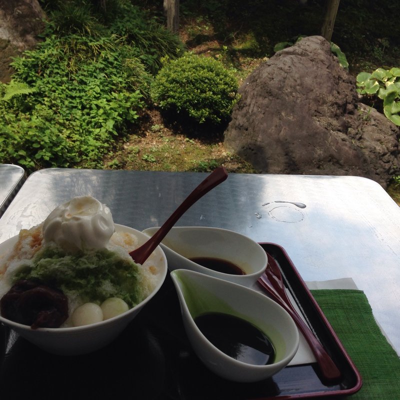 宇治金氷抹茶黒蜜(中村藤吉本店)