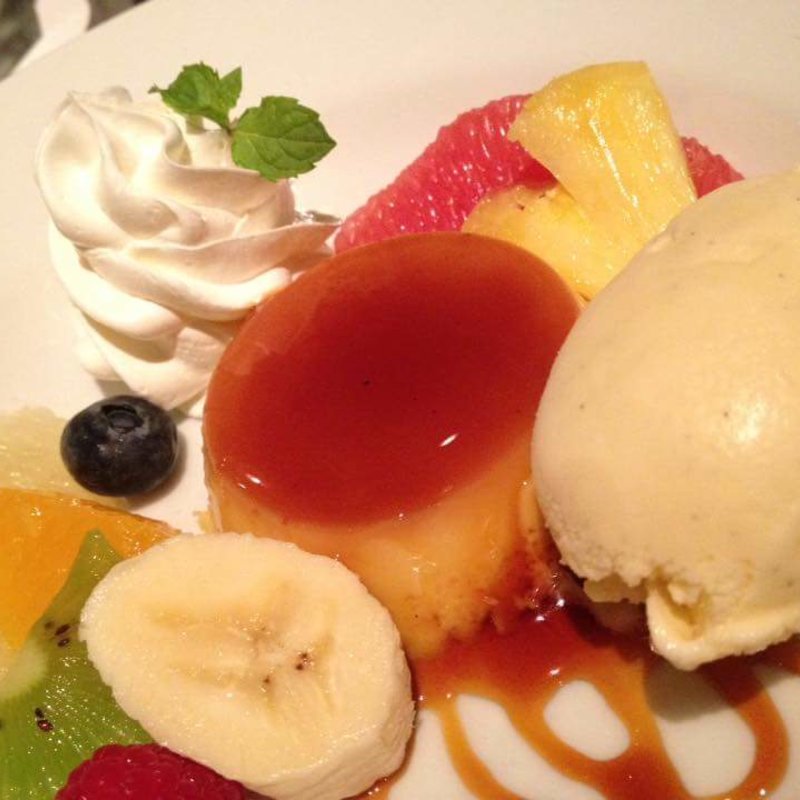 プリン  ア・ラ・モード  シャブリ風味(ブルックリンパーラー新宿)