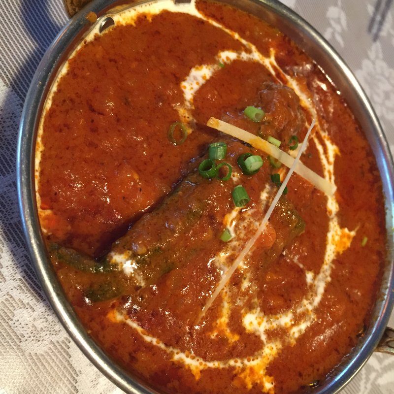 チキンとおくらのカレー（日替わりランチ）(チャイ 立場店)