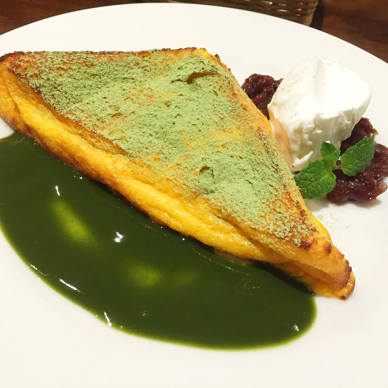 抹茶と小倉クリームフレンチトースト(Cafe Fate)