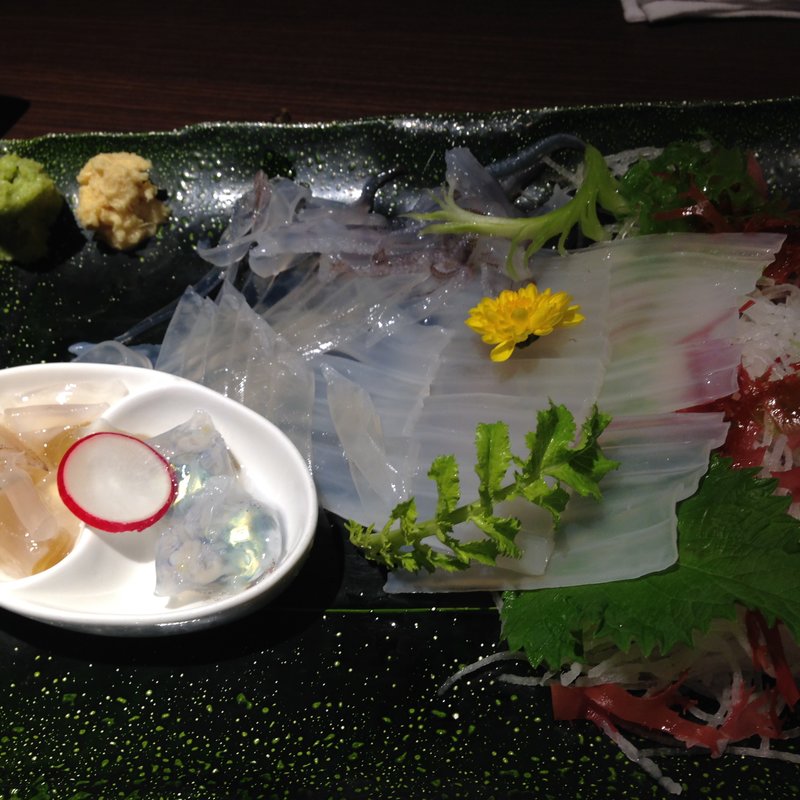 活イカ(北海道まるごとダイニング　うまいっしょ)