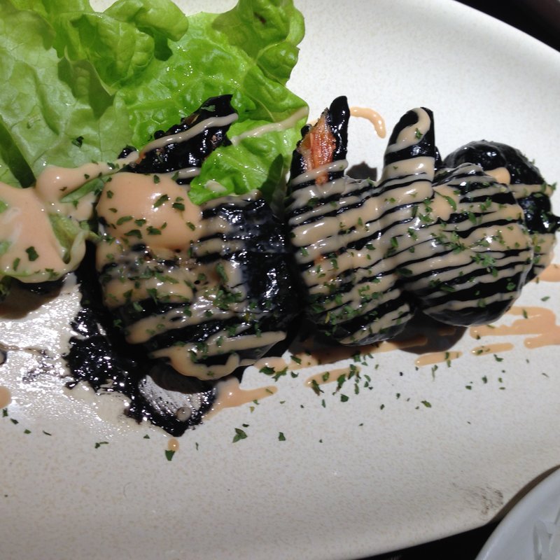 黒いエビマヨ(北海道まるごとダイニング　うまいっしょ)