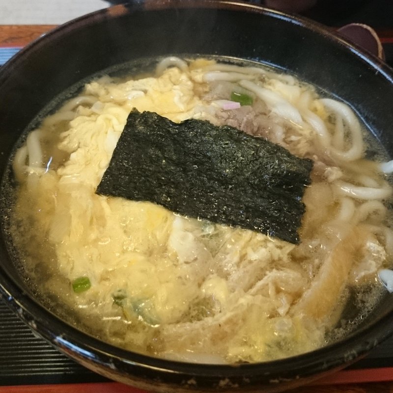 肉とじうどん(白ごはん)