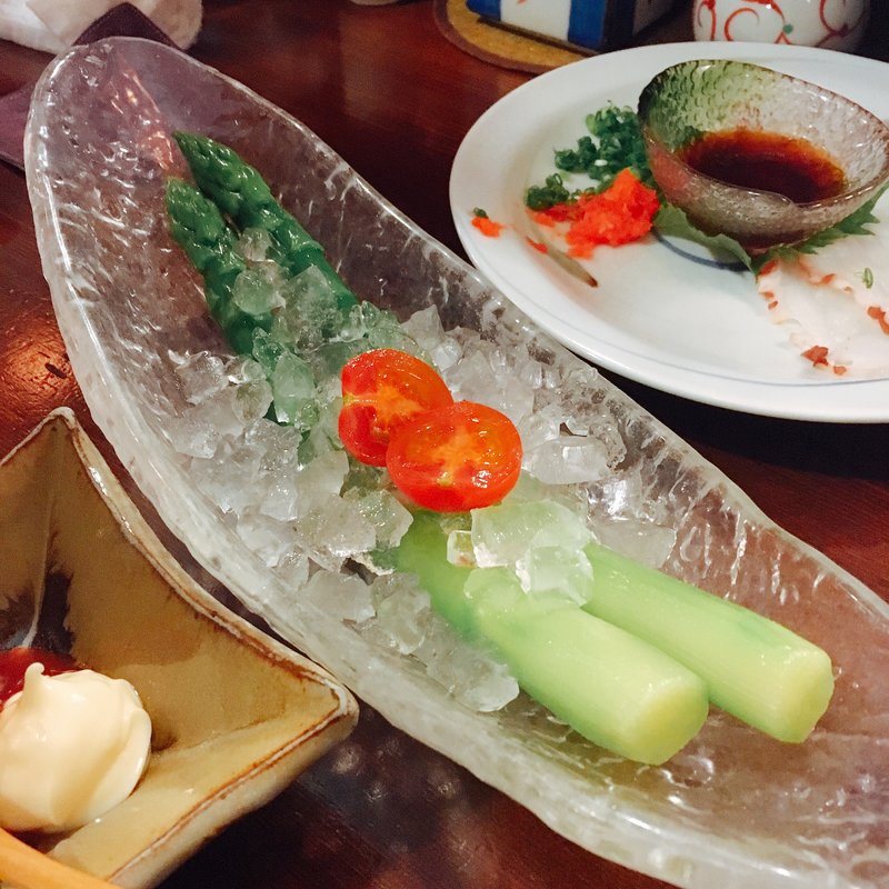 アスパラ もろみマヨネーズ(魚山亭 渋谷店)