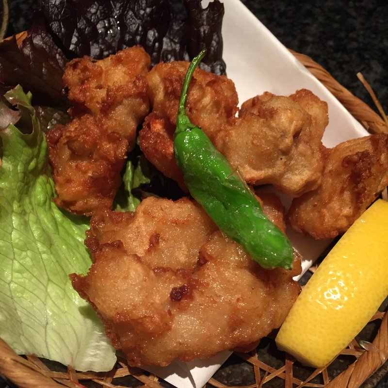 和牛ホルモンの唐揚げ(Foods bar 栞屋 （フーズバー シオリヤ）)