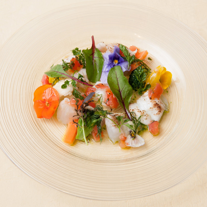 鮮魚のカルパッチョ(ブラカリ)