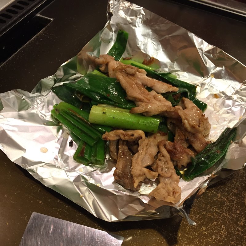 九条ねぎとセセリの鉄板焼(錦わらい 錦本店 （にしきわらい）)