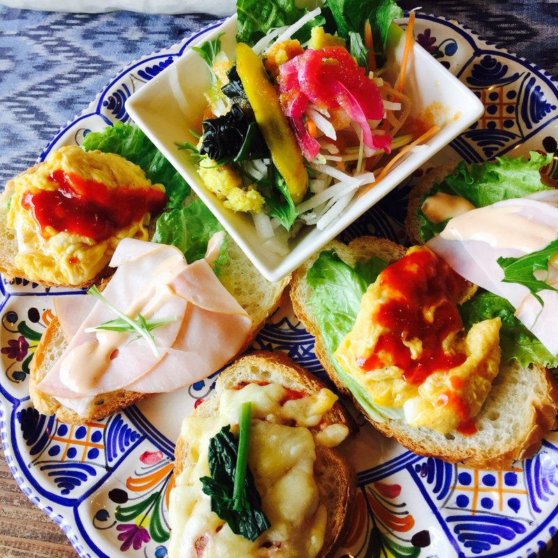 オープンサンド(カフェ珈琲のすゞき )