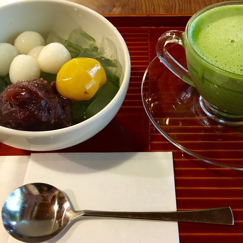 白玉あんみつ(みやけ 旧鴻池邸表屋)