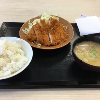 朝ロースカツ定食(かつや 海老名店)