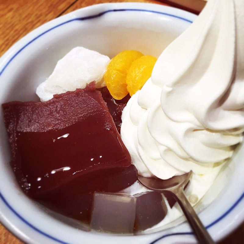 クリームあんみつ(あんみつ　みはし　上野本店)