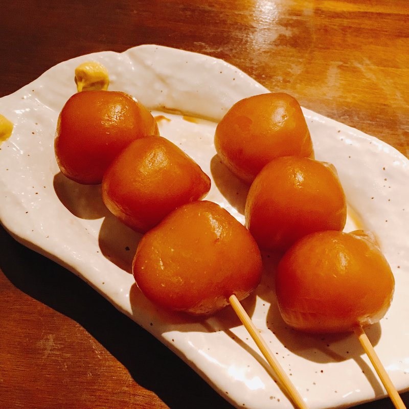 自家製たれが染み込んだ山形名物『玉こんにゃく』(山塞 )