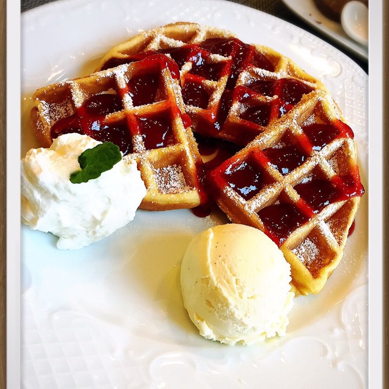 ワッフル(豆カフェ)