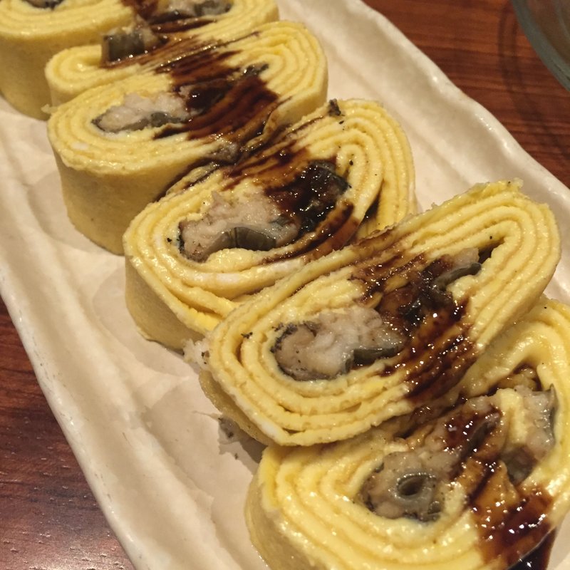 穴子のだし巻き玉子(かちゃぐり屋)