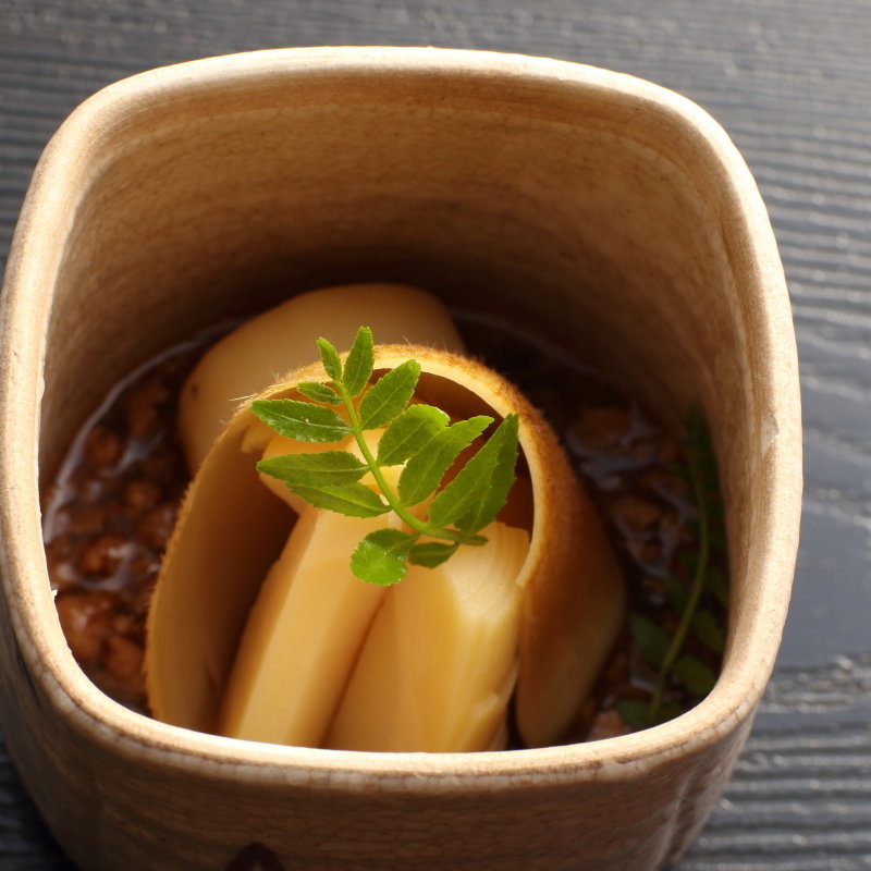 筍と煮豆(とり要)