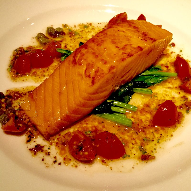 サーモンのレアソティ 〜焦がしバター風味〜(ベーカリー@レストラン 沢村 旧軽井沢)