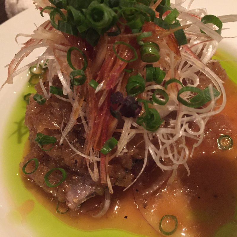 鰹の叩きオニオンソース(Bungo Restaurant)