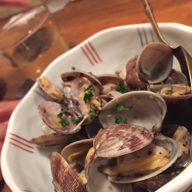 あさりの黒オリーブ炒め(ニチニチ)