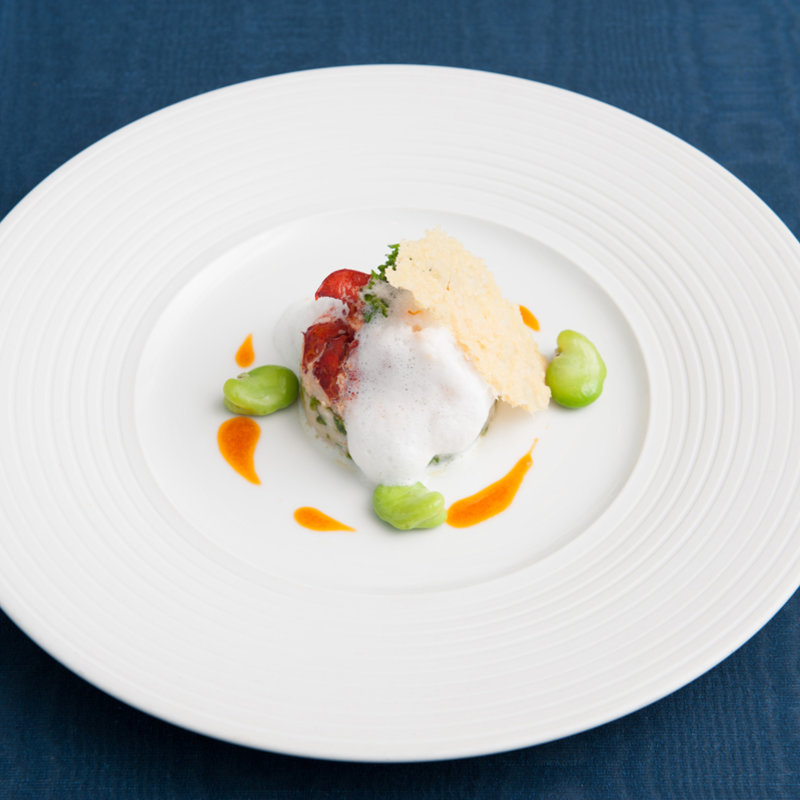 オマールエビのグリル(フランス料理「アジュール」)