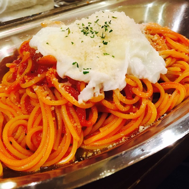 特製ナポリタン 目玉焼き付