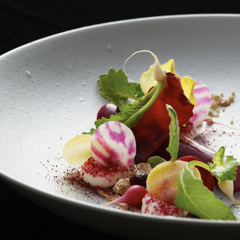 チーズと野菜の盛り合わせ(チャイナブルー)