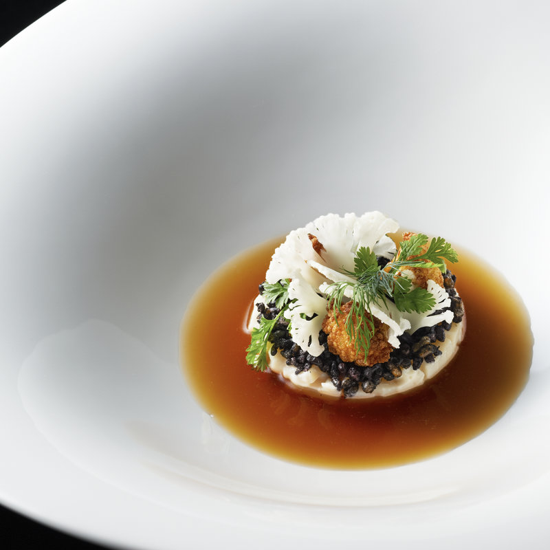 シェフからの可愛らしい一皿(チャイナブルー)