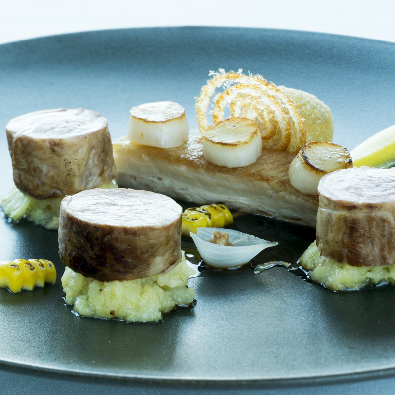 豚肉のグリル(チャイナブルー)